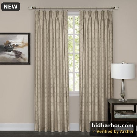 Achim Windsor Pinch Pleat Window Curtain Panel