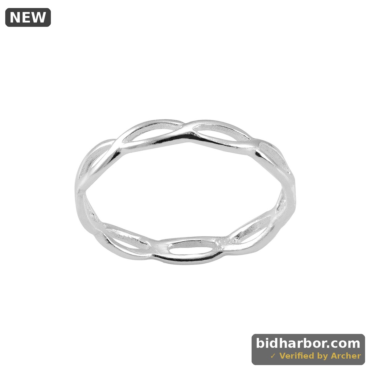 Itsy Bitsy Sterling Silver Band, 3