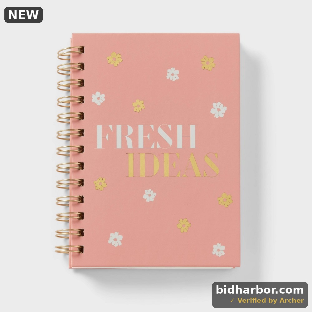 192pg Ruled Spiral Notebook 7"x5.5" Fresh Ideas Pink - Opalhouse™