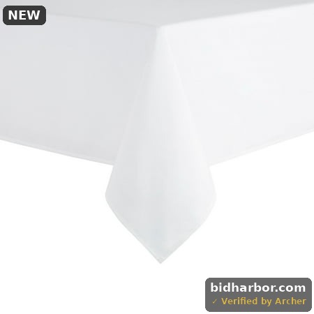 Mainstays Yale Fabric Tablecloth White 60 W X 102 L Rectangle