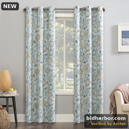 Mainstays Blackout Print Blackout Grommet Curtain Panel