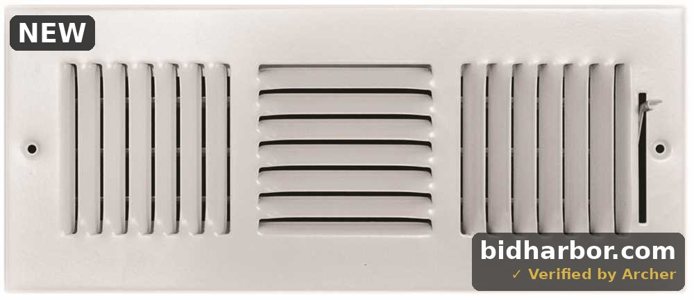 12 in. X 8 in. 3-Way Steel Wall/Ceiling Register