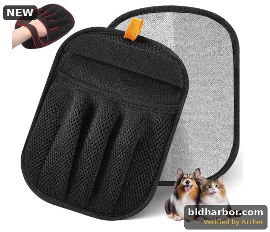 2 Static Electrostatic Pet Hair Removal Gloves - Reusable Pet Hair Tool