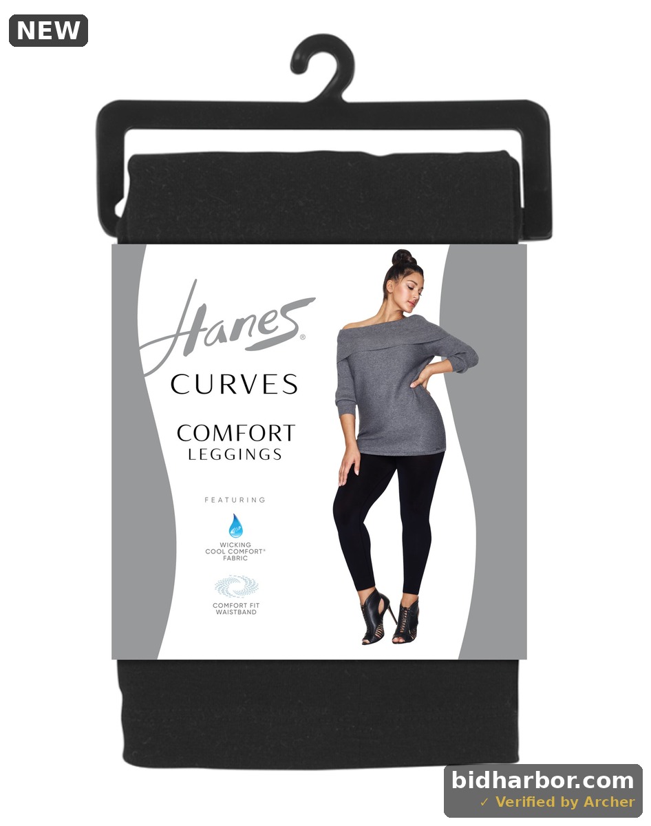 Hanes Curves Comfort Leggings Black 3X/4X Women S — Size 3XL/4XL
