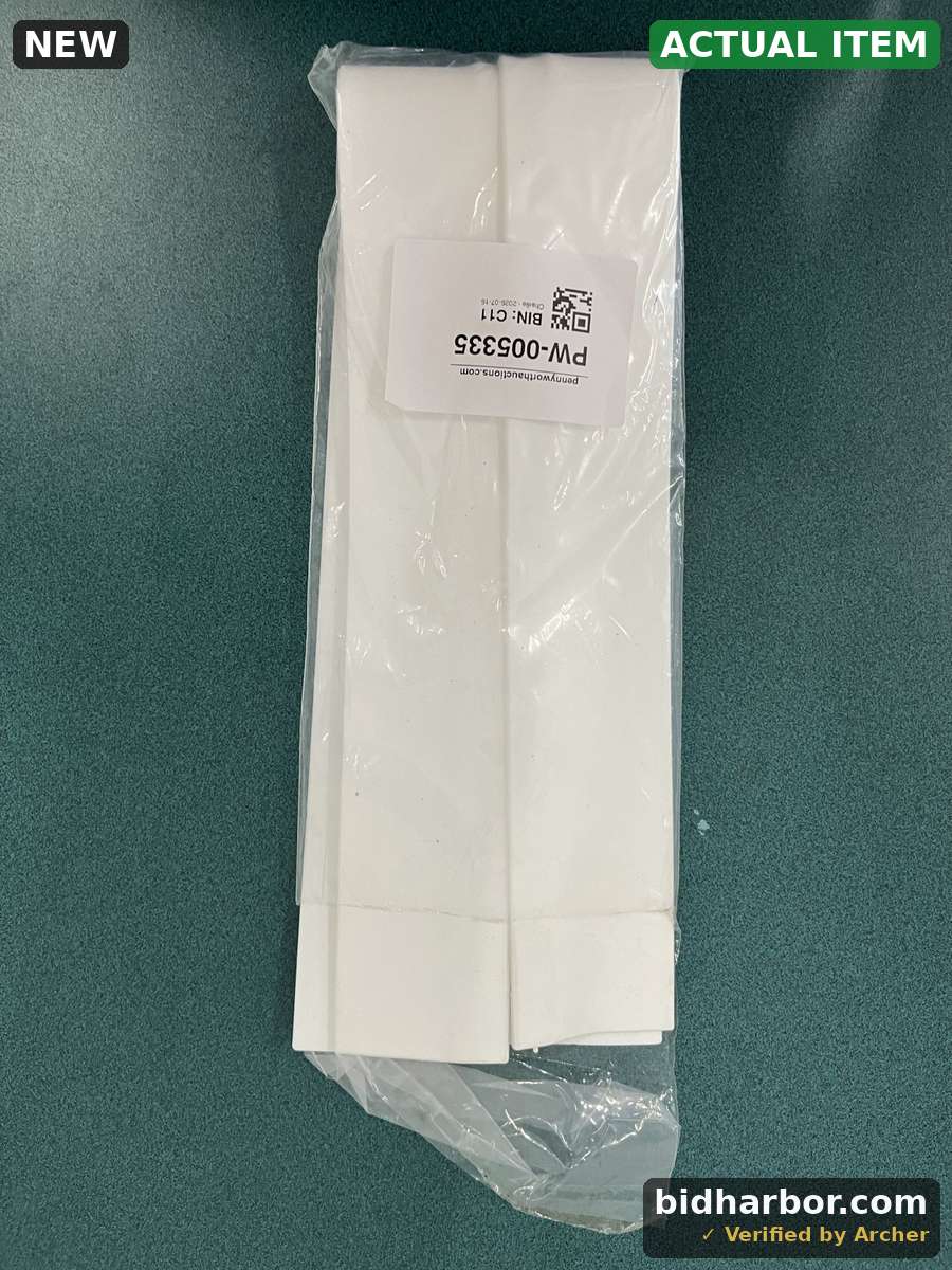 White Flexible Vinyl Trim/Edge Strips - Pair, Bagged