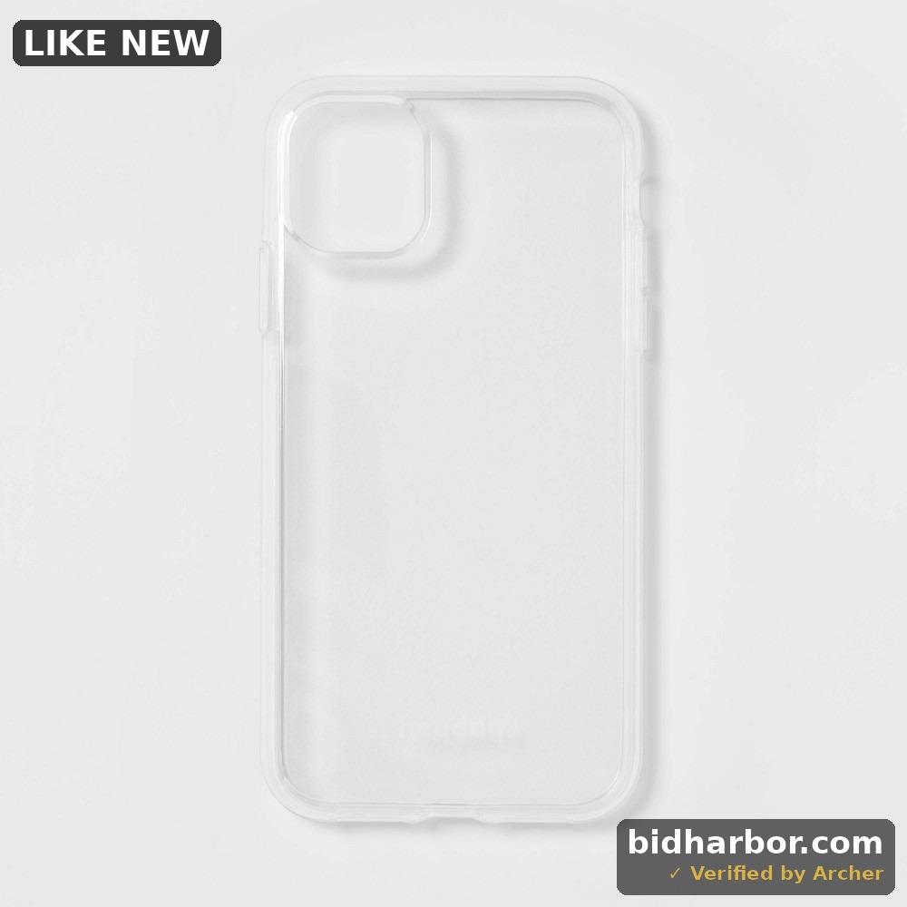 iPhone 11/XR Case - Heyday™ Clear: Lightweight Solid TPU & Polycarbonate