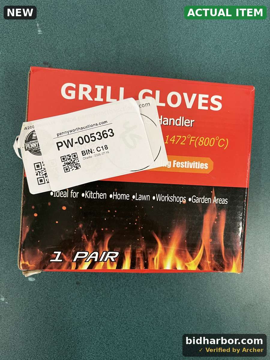 QUWIN BBQ Gloves - 1472F Heat Resistant Grilling Gloves, Silicone Non-Slip