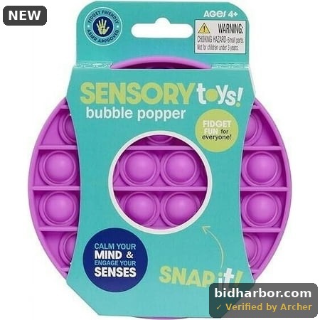 Fidgetz Just Play Pop Em S Fidget Toy Snap It! Purple