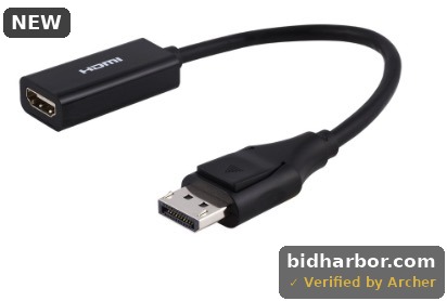 Philips DisplayPort To HDMI Adapter, Black
