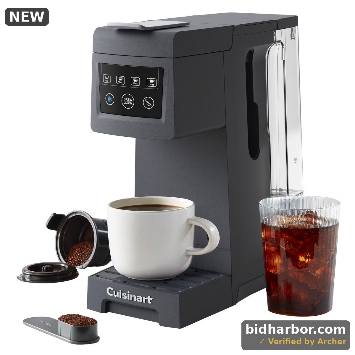 Cuisinart Single-Cup Hot & Cold Brew Coffee Maker with HomeBarista XL - New, Factory Sealed