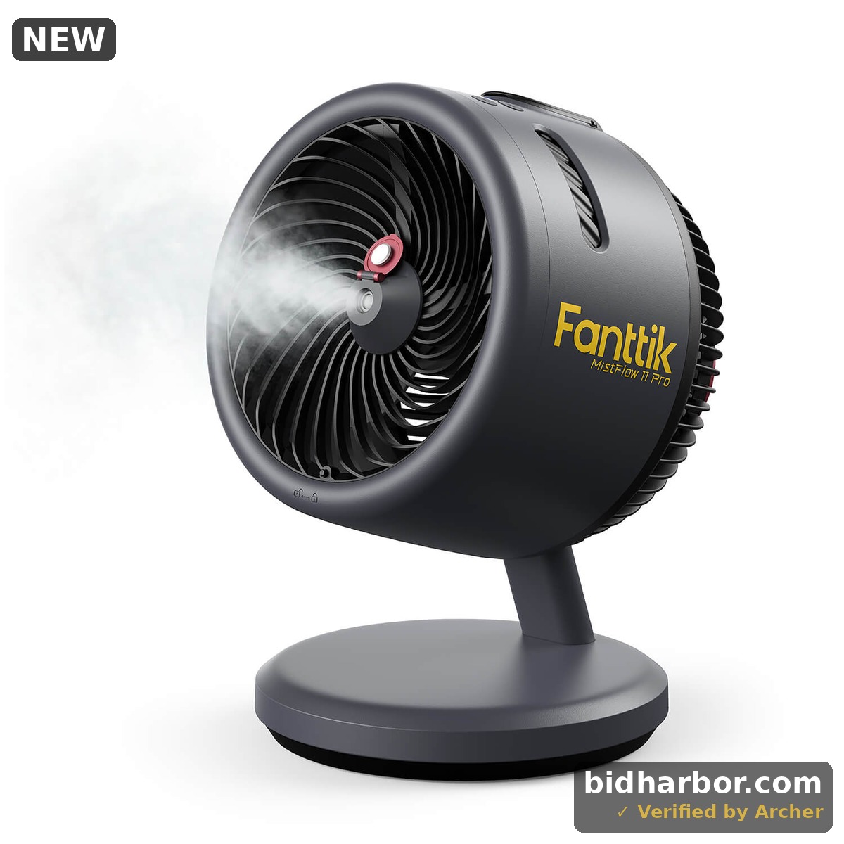 Fanttik MistFlow 100 Pro Rechargeable Misting Fan - Factory Sealed