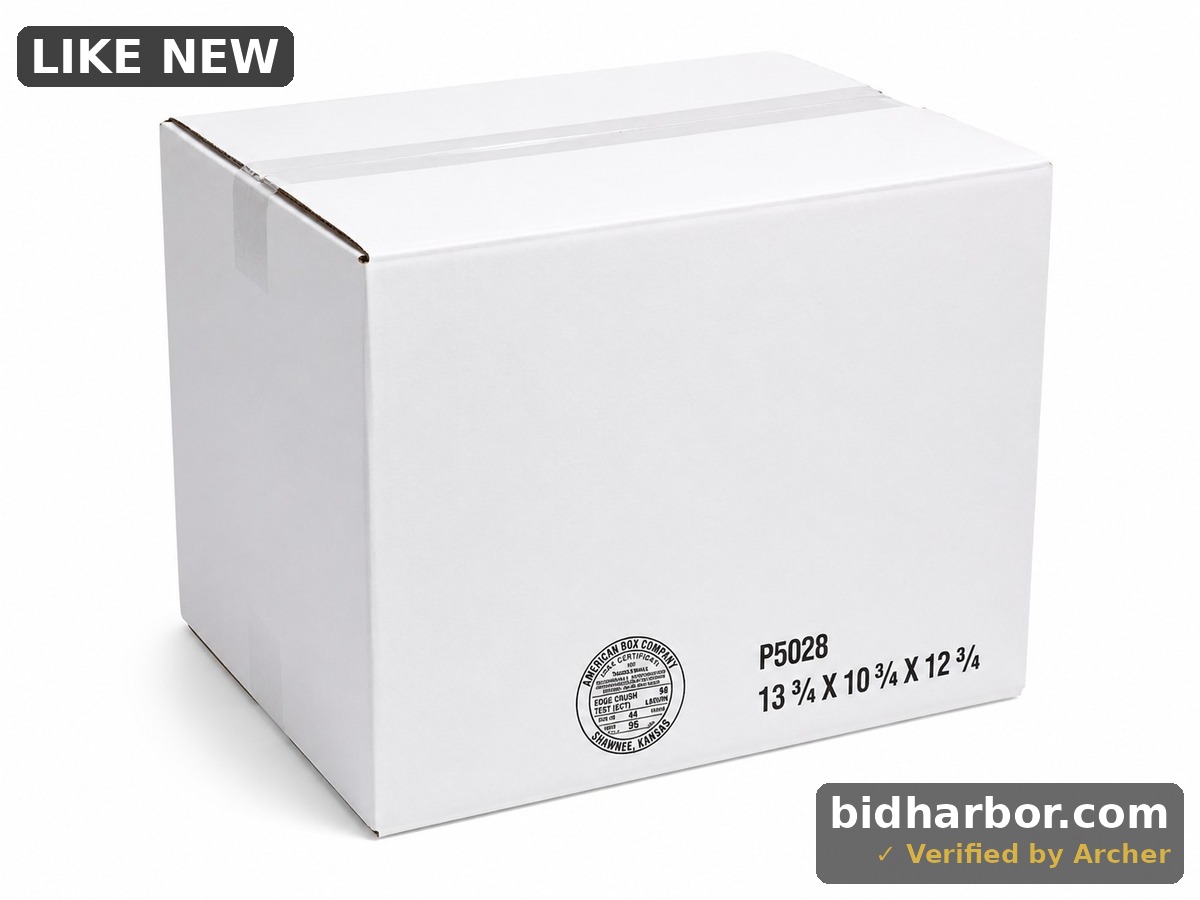 20 American Box Co. Heavy-Duty White Corrugated Shipping Cartons — 13¾ × 10¾ × 12¾ in. — 44 ECT — P5028