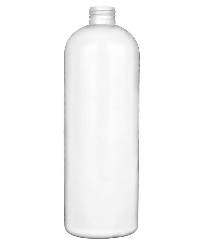 243 Cook Plastics EP-30305 16 oz White HDPE Bullet Bottles — 24/410 Neck — Bottles Only, No Caps