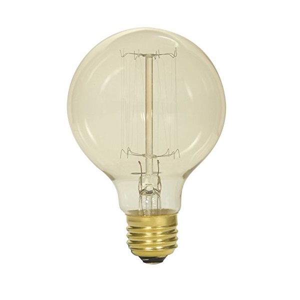 Satco S2425 - 40 Watt G25 Incandescent; Clear; 3000 Average Rated Hours; 160 Lumens; Medium Base; 120 Volts