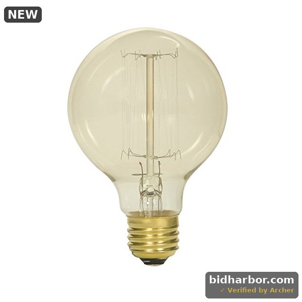 Satco S2425 - 40 Watt G25 Incandescent; Clear; 3000 Average Rated Hours; 160 Lumens; Medium Base; 120 Volts