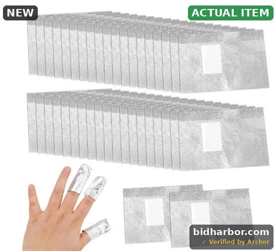 100 Pcs Foil Nail Wraps Nail Polish Remover Soak Off Foils Cotton Pads Gel Polish Remover with Pre-attached Lint Free Pad Gel Nail Polish Remover Wraps for Removing Nail Polish