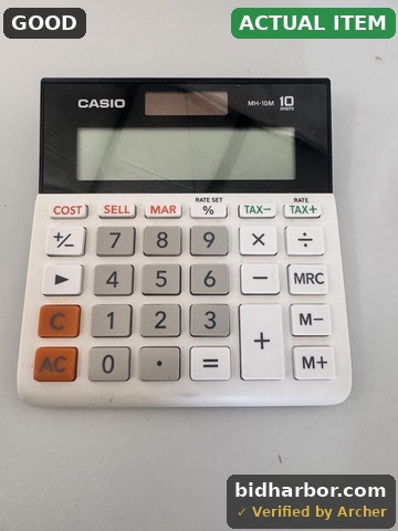 Casio MH-10M Desktop Calculator — 10-Digit Solar Business Calculator