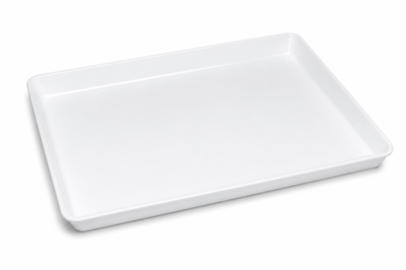 Professional 10” x 15” White Plastic Nail Salon Service Tray