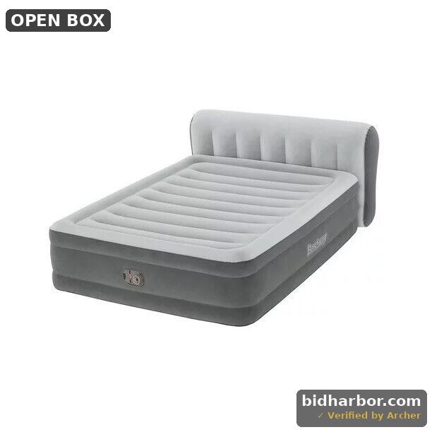 Bestway® Headboard Tritech Air Mattress Queen 18  with Built-in AC Pump