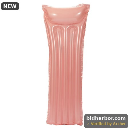 Bluescape Pink Transparent Air Mat Inflatable Pool Float Age 14 & up Unisex
