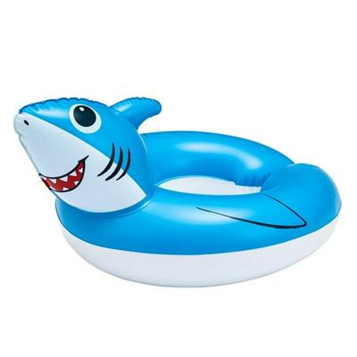 Bluescape Blue Shark Split Inflatable Swim Ring Pool Float for Kids  Ages 3 to 6  Unisex