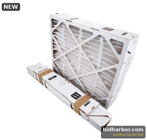 Envirowise QuikBox MERV 11 HVAC Filter Media 23.7” × 20.7” × 4.7” – New