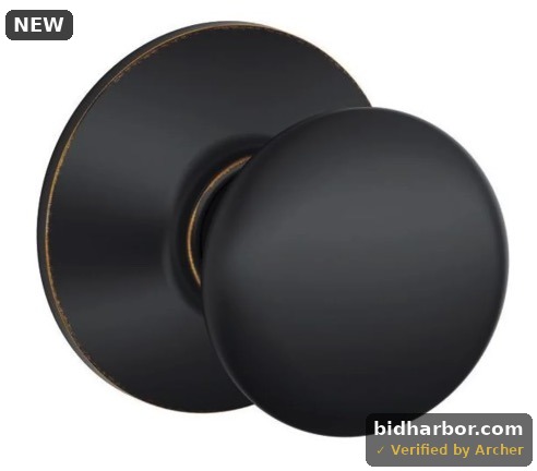 Kwikset Tylo Hall/Closet Passage Door Knob — Polished Brass