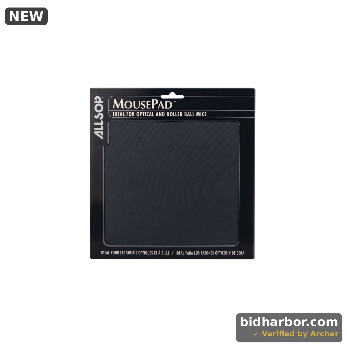 Allsop - 28229 Mouse Pad Basic Universal Purpose (Black) - COMPUTER ACCESS - Multicolor