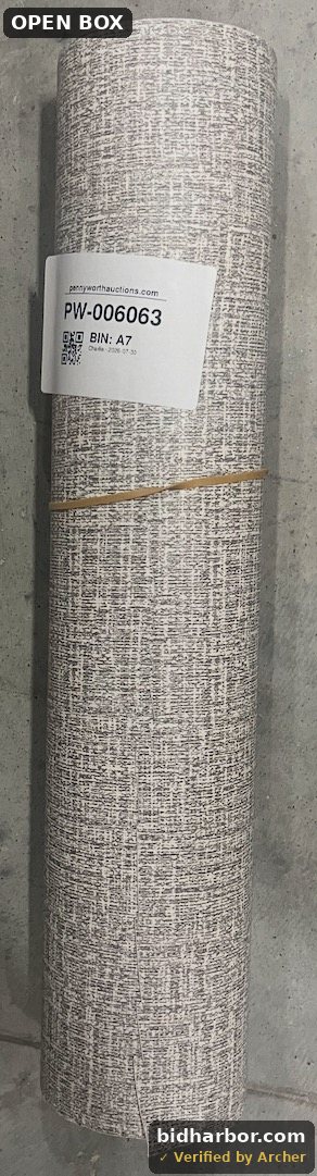 WADILE Light Gray Grasscloth Peel-and-Stick Wallpaper — 15.7 x 196.8 in