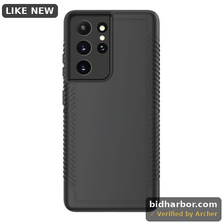 Onn. Protective Grip Phone Case for Samsung Galaxy S21 Ultra 5G - Gray