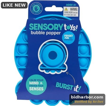 Fidgetz Just Play Pop Em S Fidget Toy Burst It! Blue