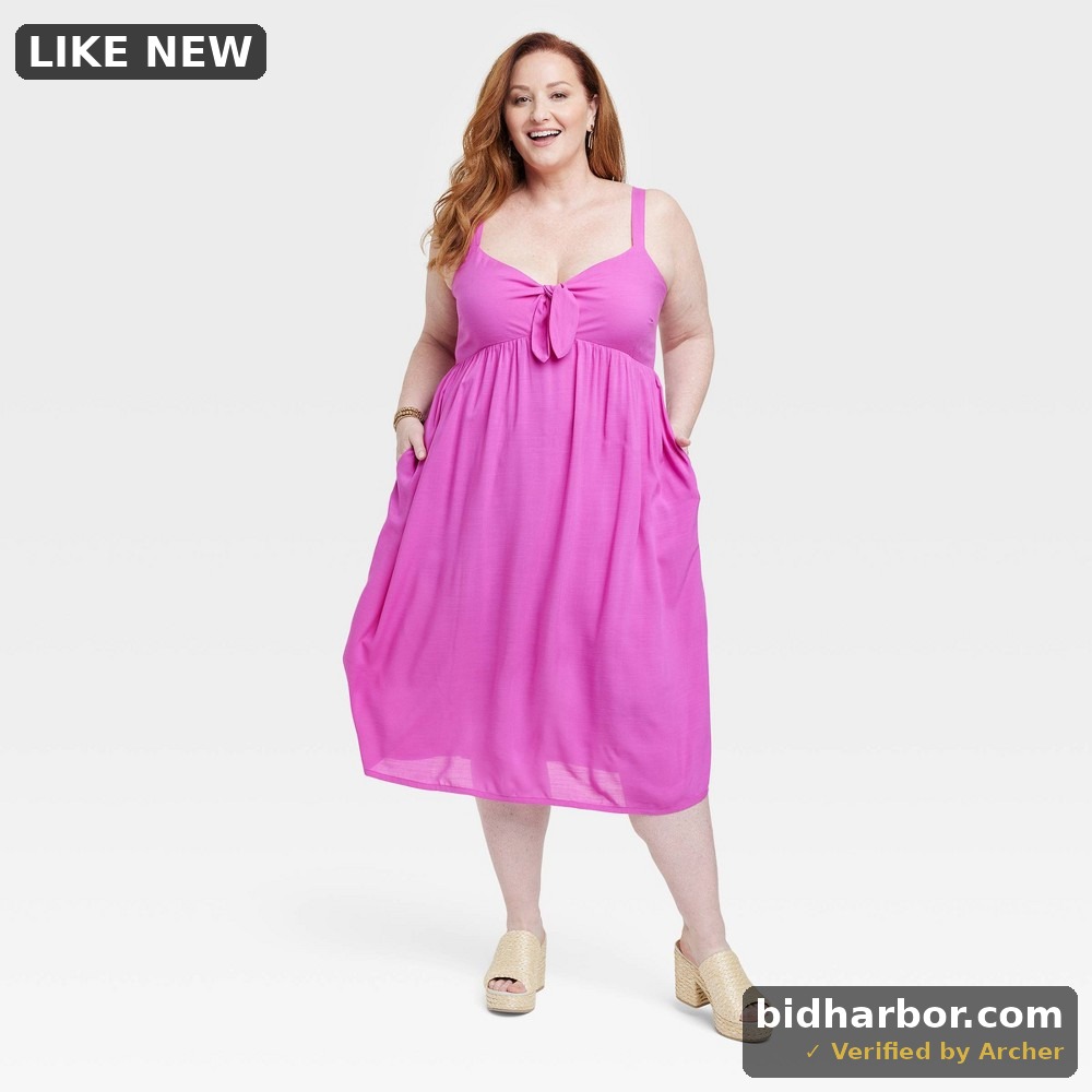 Women's Wide Strap Sleeveless a-Line Dress - Knox Rose™ Purple 3X