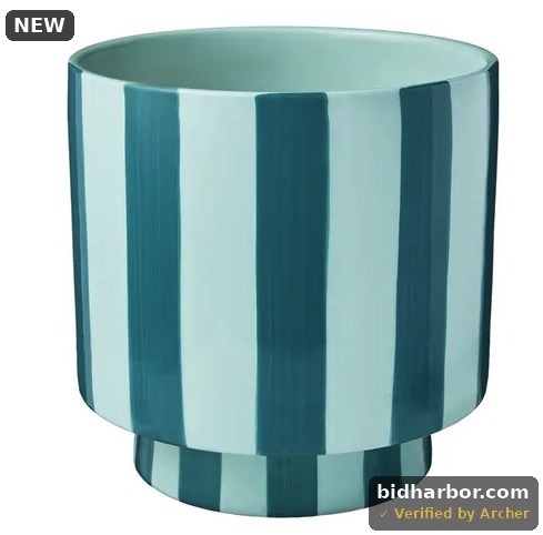 Mainstays Lauren Ceramic Planter - Teal Thunder & Aqua Ocean