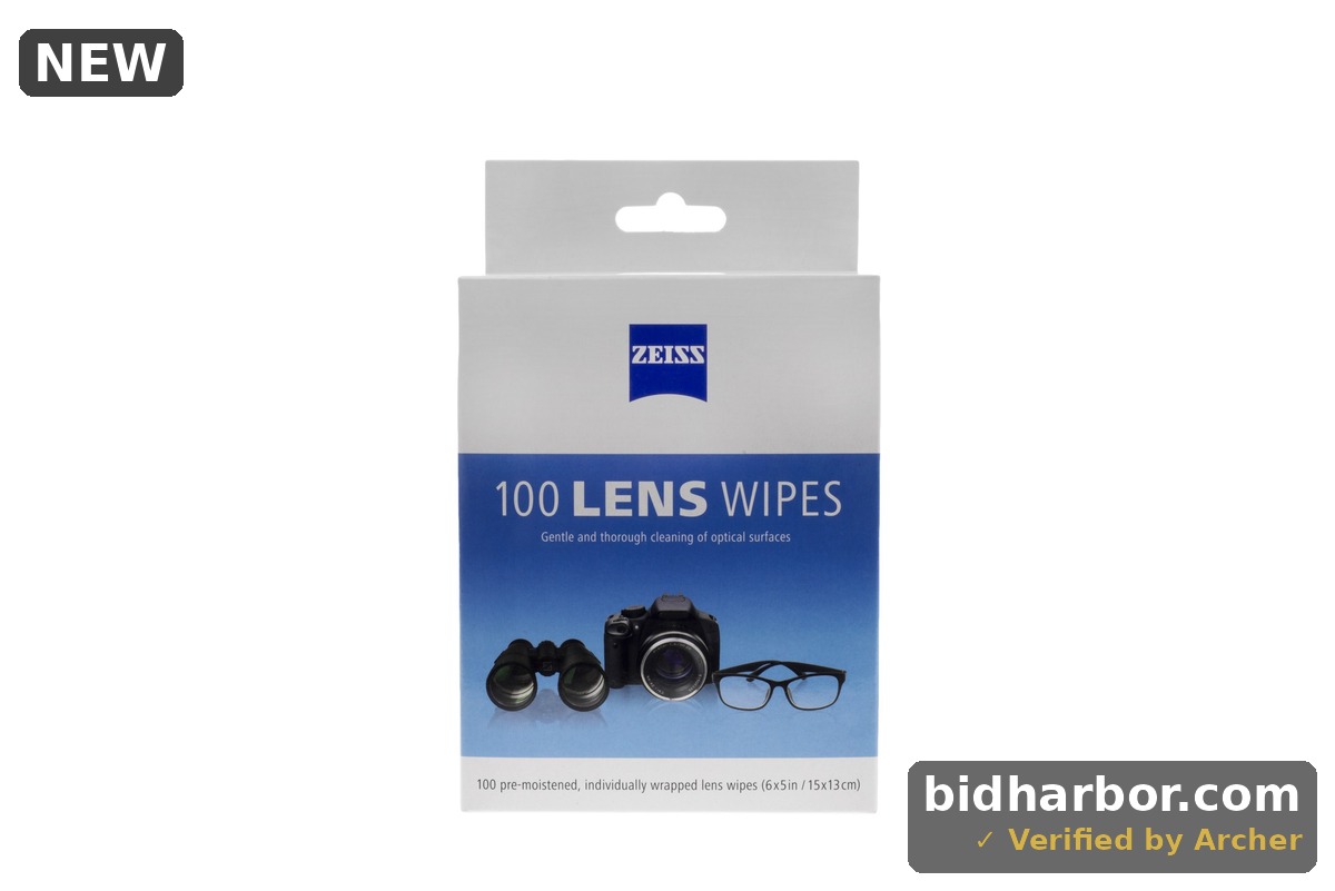ZEISS Gentle and Thorough Cleaning Eyeglass Lens Cleaner Wipes  100 Count
