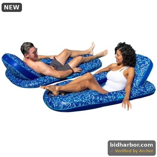 Aqua Luxury Pool Lounger  2-Pack