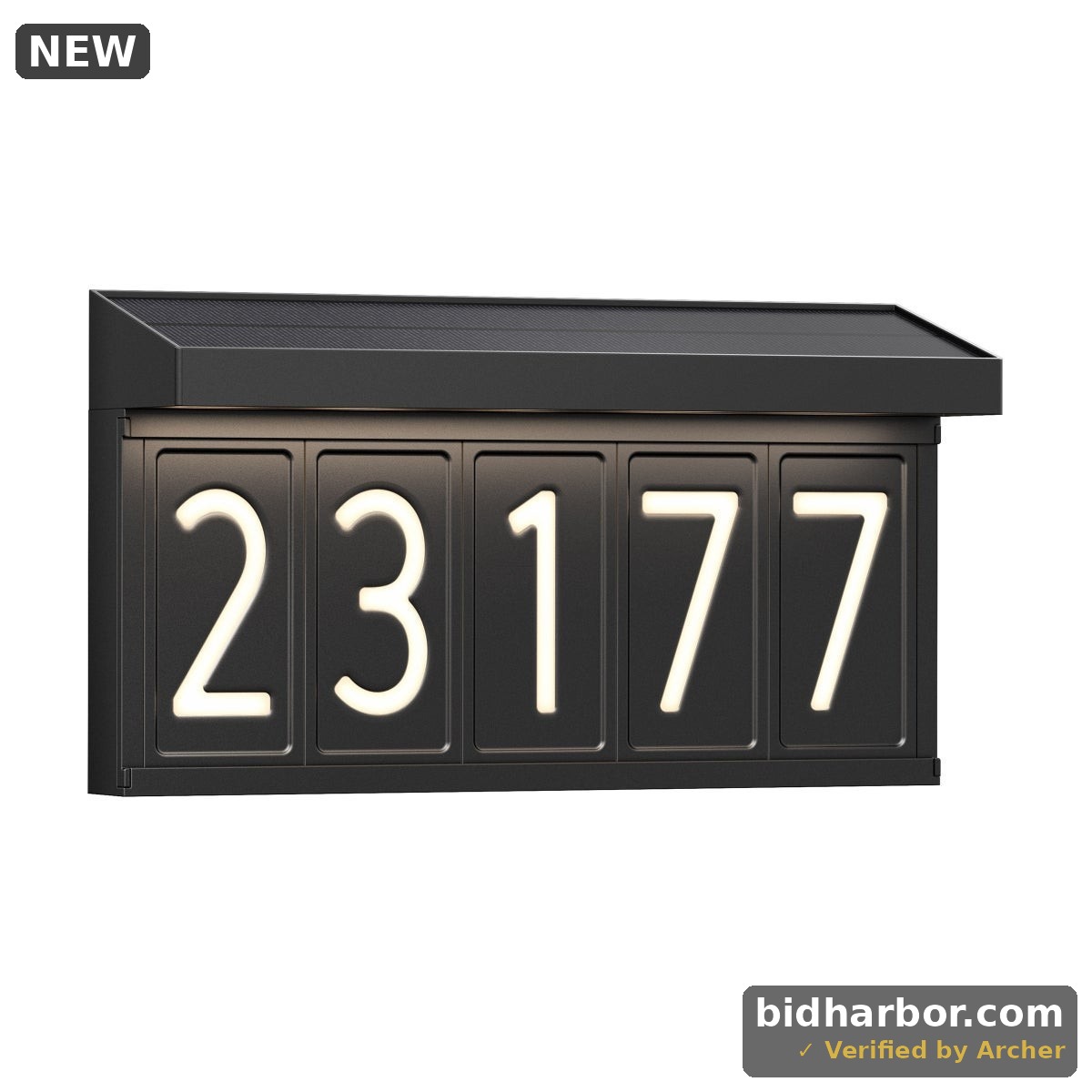 Artika Bowen Solar LED Outdoor Address Wall Light 5 CCT