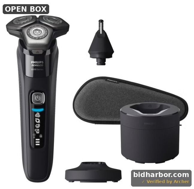 Philips Norelco Shaver 8000, Electric Shaver, Wet & Dry, with SenseIQ  S8696/86