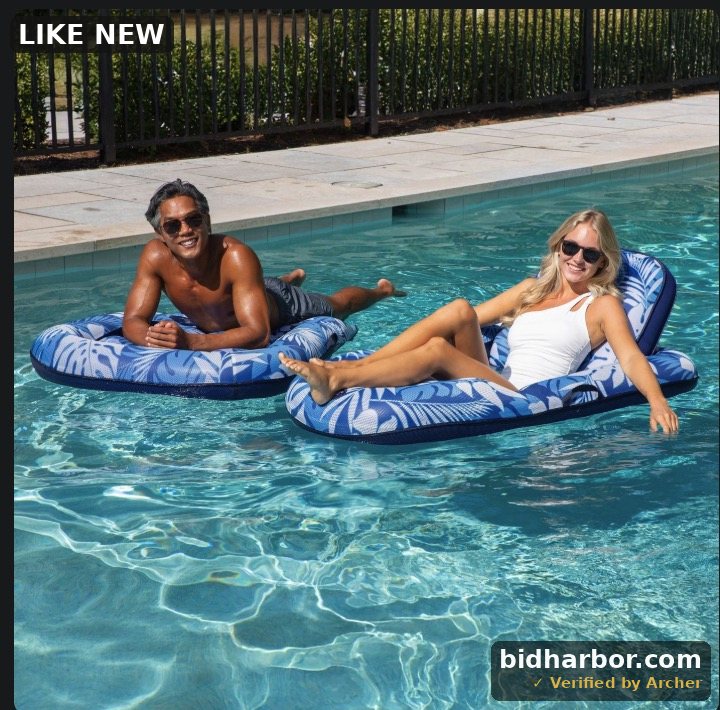 Aqua Luxury Pool Lounger, 2-pack