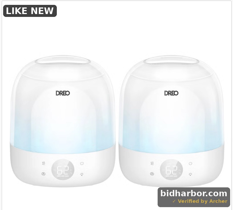 Dreo Ultrasonic Cool Mist Humidifier 0.8 Gal – 2 Pack | Quiet, Auto Shut-Off