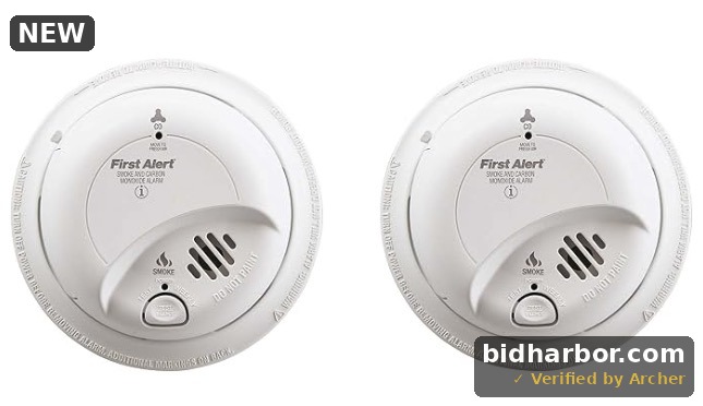 First Alert Hardwired Smoke & Carbon Monoxide Detectors 2-in-1 2 Pack SC9120B
