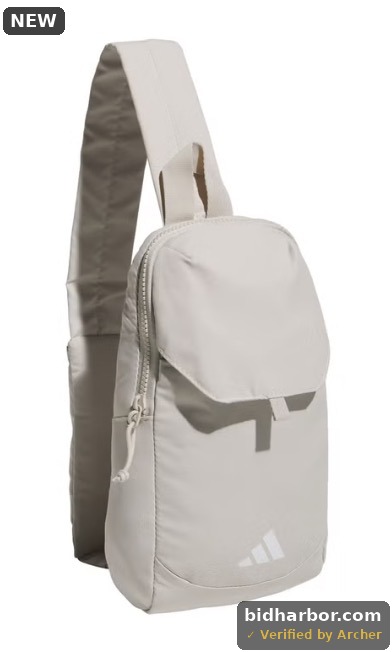 adidas Essentials Sling Bag | Adjustable Strap, Secure Zip Pockets, Wears Crossbody, Phone Strap Pocket, Locks In Essentials, Everyday & Travel Ready