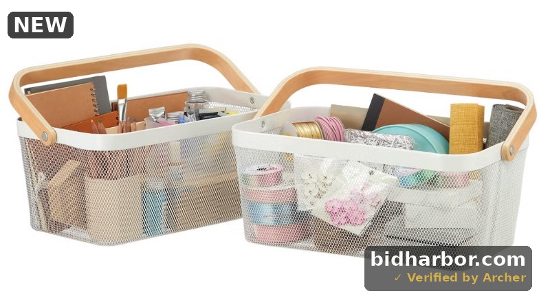 Edifice Mesh Basket with Handle, 2-pack