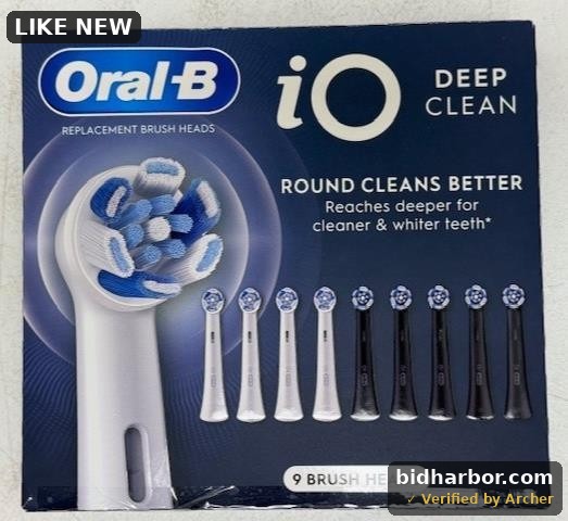 Oral B Replacement Brush Heads IO Deep Clean Round 9 Pack New Open Box