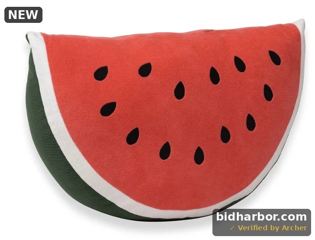Brentwood Originals Fruit Shape Pillow Watermelon