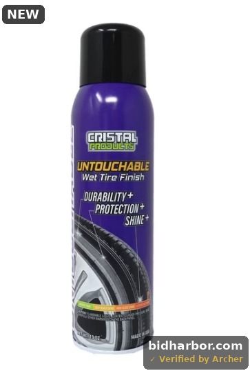 Cristal Products Untouchable Wet Tire Finish 14 Ounce