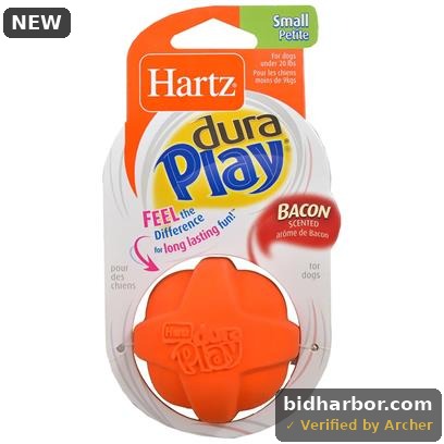 Hartz Dura Play Small Ball Dog Toy  Latex  1ct