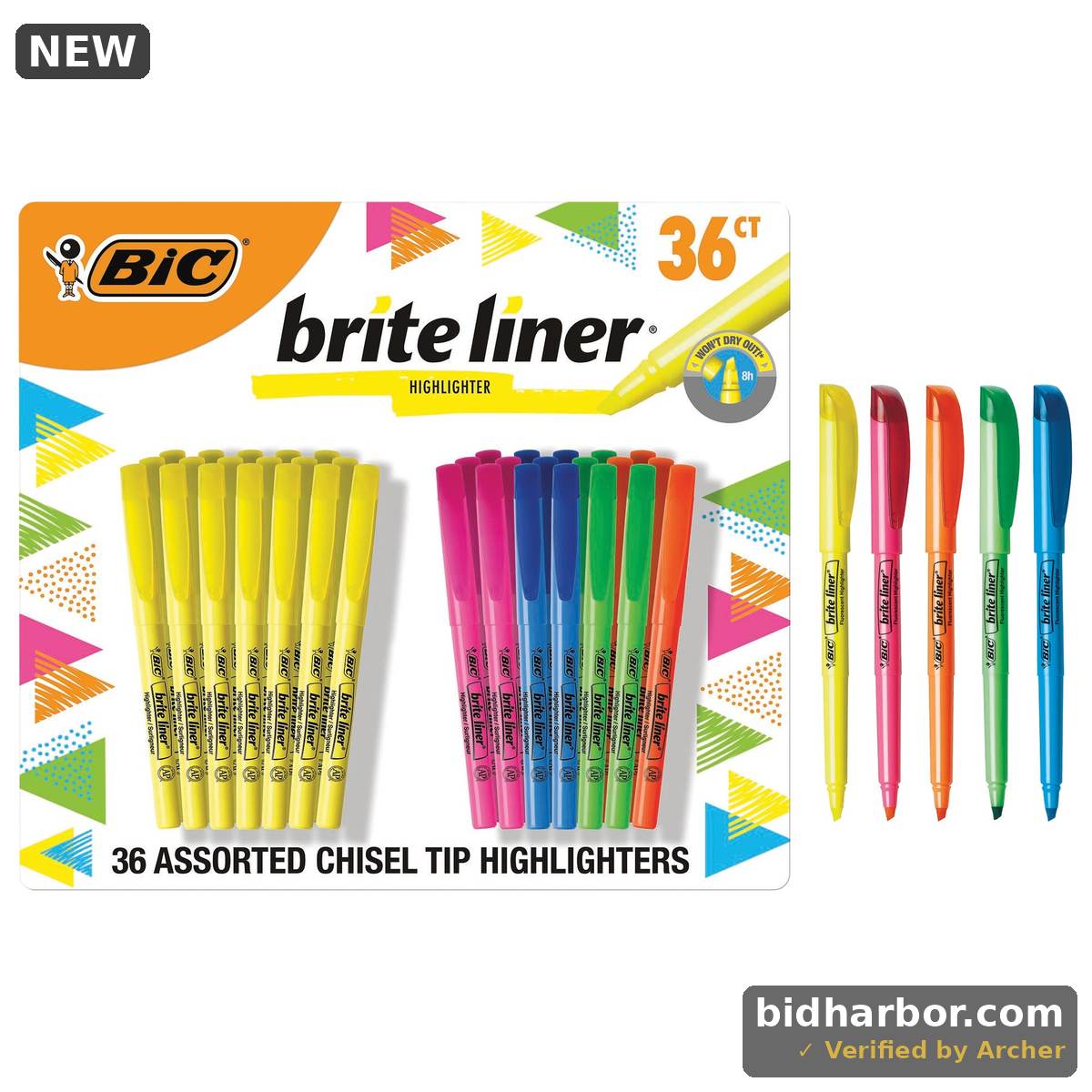 BIC BRITE LINER SET 36 CT