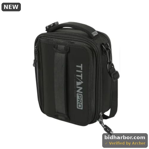 Titan PRO Expandable Lunch Box with Ice Walls & Bento Box Leak Proof 8.45QT Insulated Cooler Bag Keeps Food Cold 6 Hours Arctic Zone - BLACK