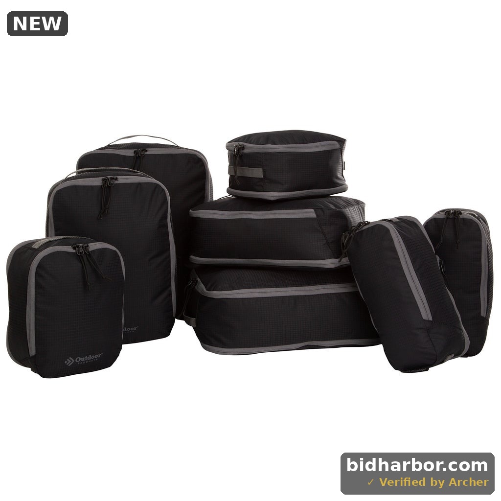Outdoor Products Expandable Travel Packing Cubes, 8-piece Set