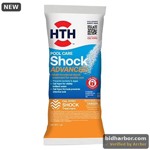 HTH Pool Care Shock Advanced — Granules  1 Lb — Pool Shock Treatment for Weekly Use